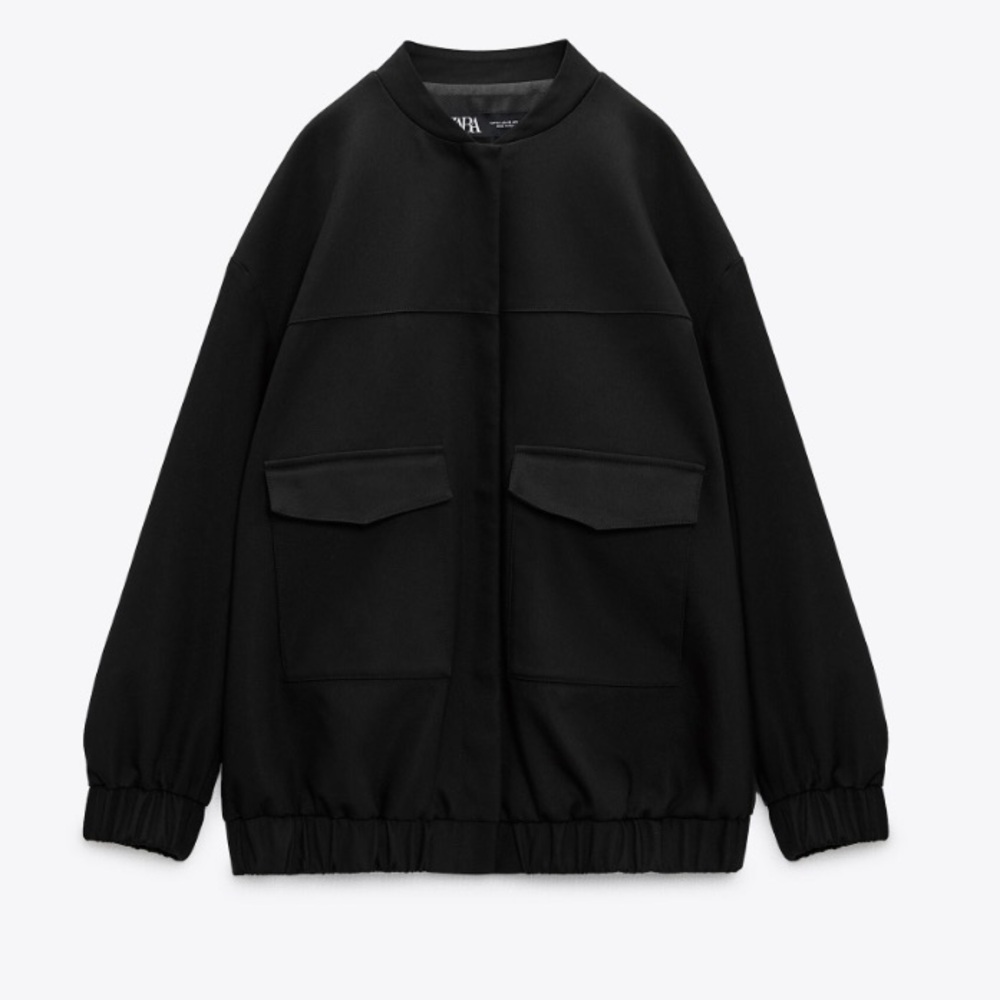 Zara Lightweight Bomber Jacket with Pocket